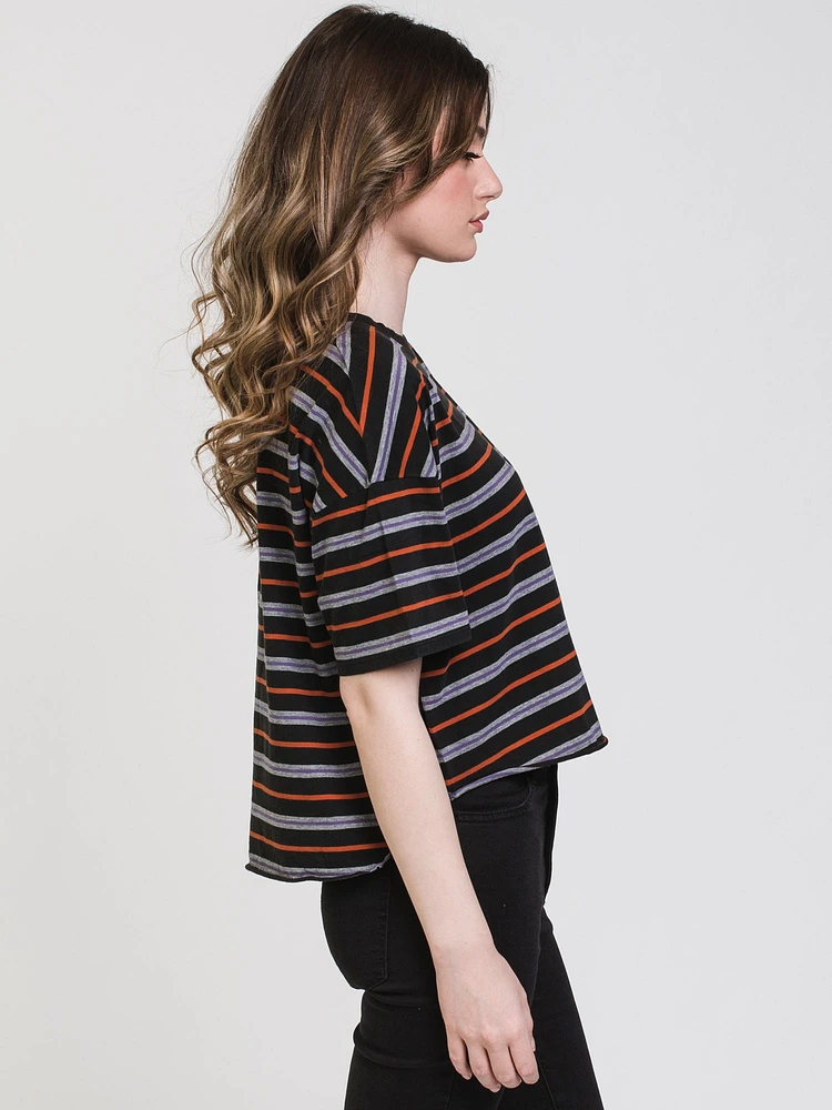 HARLOW PIPER BOXY STRIPE TEE - CLEARANCE