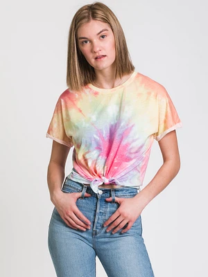 HARLOW LAYLA KNOTTED TIE DYE TEE - CLEARANCE