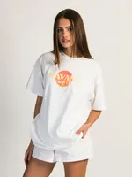 HARLOW SYDNEY OVERSIZED TEE - HAVANA