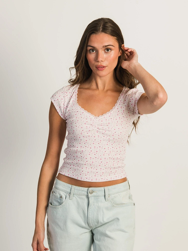 T-SHIRT HARLOW EMMA IMPRIMÉ – ROSE BB