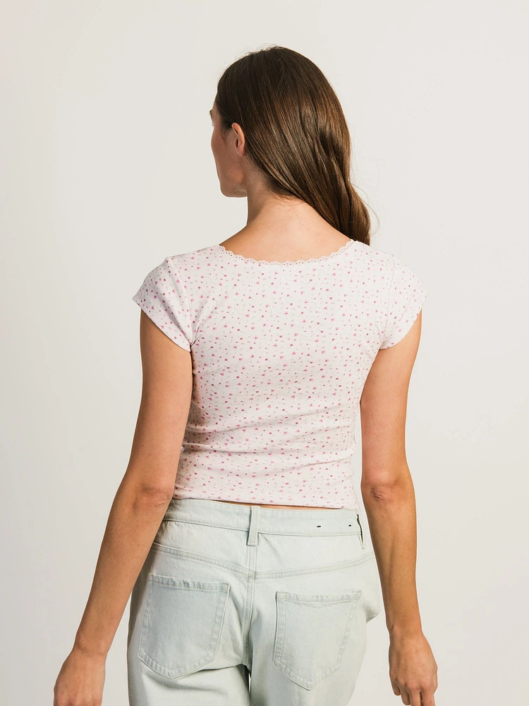 T-SHIRT HARLOW EMMA IMPRIMÉ – ROSE BB