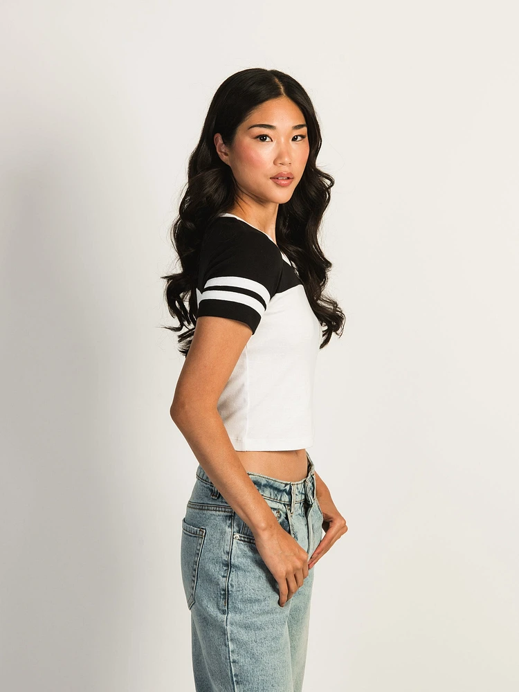 HARLOW JESSIE TEE - BLACK WHITE