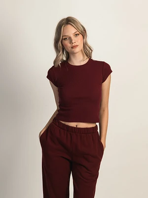HARLOW ESSENTIAL RIBBED BABY TEE