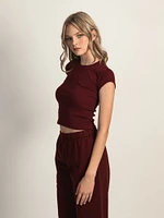 HARLOW ESSENTIAL RIBBED BABY TEE