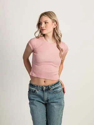 HARLOW ESSENTIAL RIBBED BABY TEE