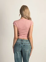 HARLOW ESSENTIAL RIBBED BABY TEE