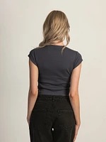 HARLOW ESSENTIAL RIBBED BABY TEE