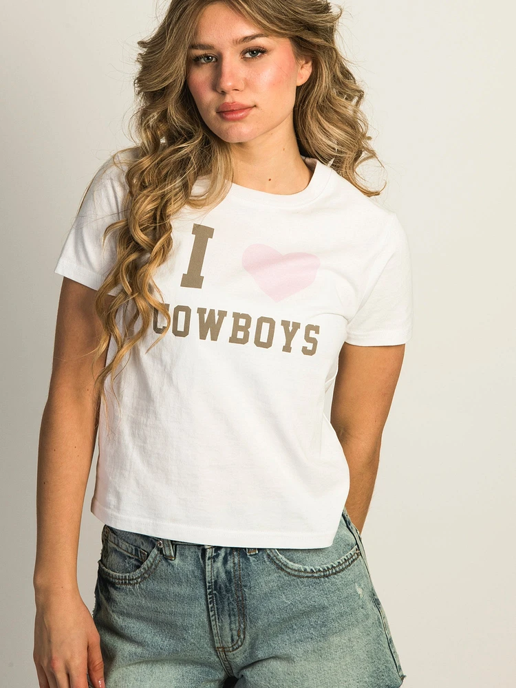 HARLOW BRENNA COWBOY TEE - WHITE