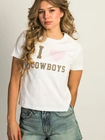 HARLOW BRENNA COWBOY TEE - WHITE