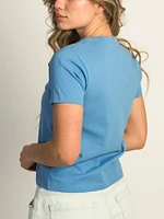TEE-SHIRT HARLOW BRENNA ITALY - BLEU ÉLECTRIQUE