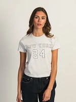 HARLOW BRENNA MELANGE TEE - NEW YORK 24