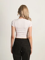 HARLOW RIBBED SEAMLESS TEE
