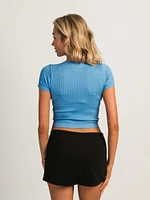 HARLOW RIBBED SEAMLESS TEE