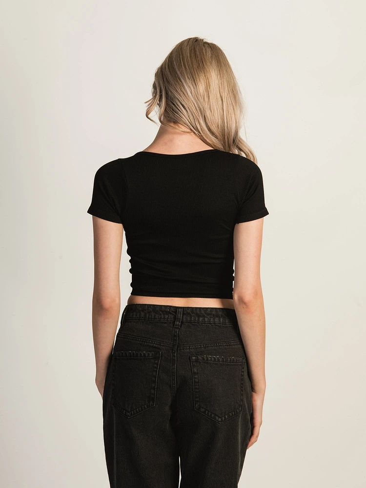 HARLOW SQUARENECK SEAMLESS TEE