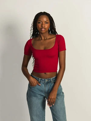 HARLOW SQUARENECK SEAMLESS TEE