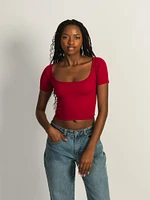 HARLOW SQUARENECK SEAMLESS TEE