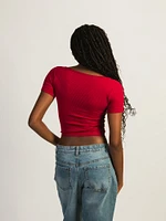 HARLOW SQUARENECK SEAMLESS TEE