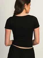 TEE-SHIRT SANS COUTURE À COL ROUL