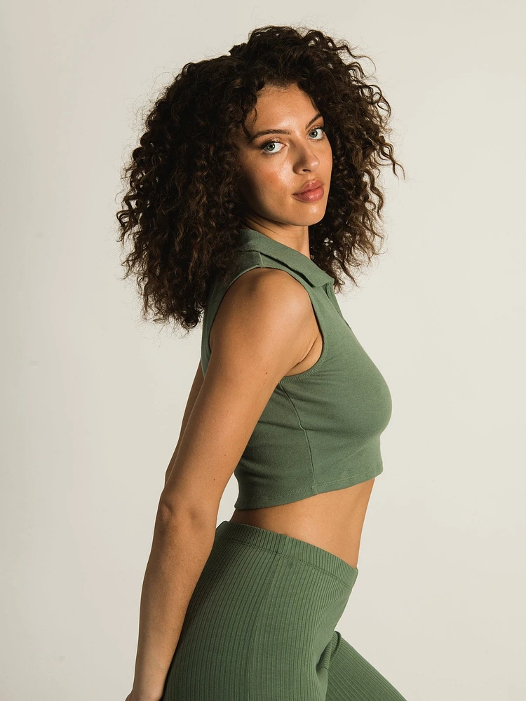 HARLOW NAOMI POLO TANK TOP - CLEARANCE