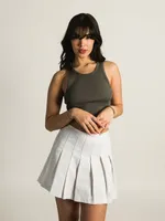 HARLOW HIGH NECK SOLID TANK TOP - CLEARANCE