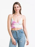 DÉBARDEUR CROISÉ TIE DYE POUR FEMMES