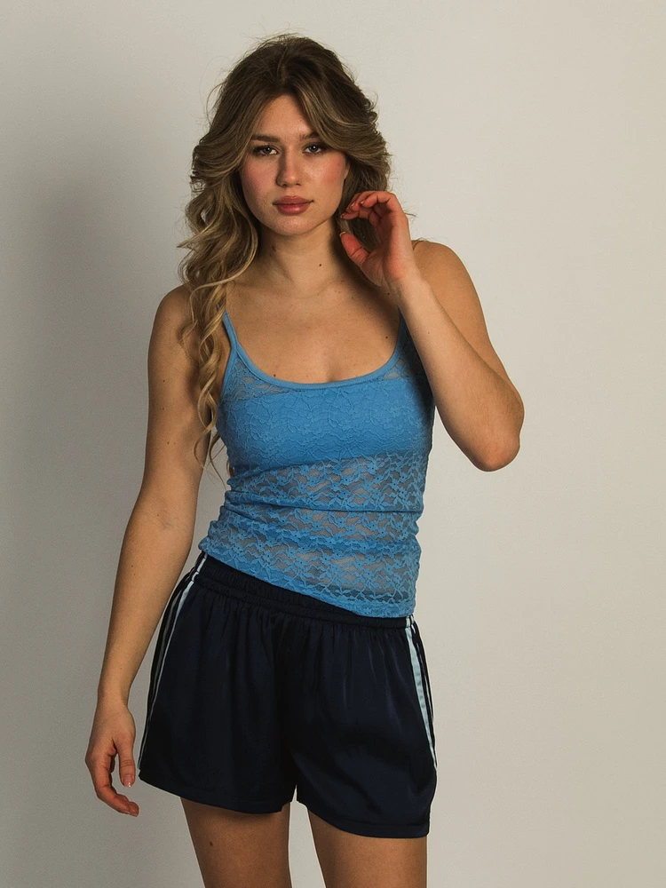 HARLOW LACEY TANK TOP - E. BLUE