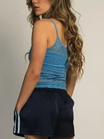 HARLOW LACEY TANK TOP - E. BLUE