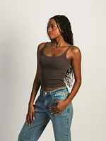 HARLOW ESSENTIAL RIBBED TANK TOP