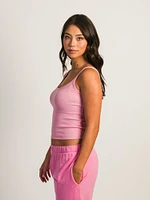 DÉBARDEUR HARLOW ESSENTIAL RIBBED – ROSE