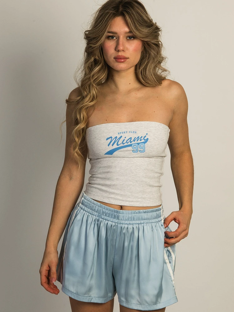 HARLOW BAILEY MELANGE TUBE TOP - CLOUD