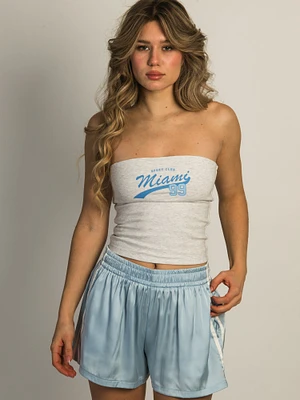 HARLOW BAILEY MELANGE TUBE TOP - CLOUD