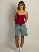 HARLOW ESSENTIAL DUO TANK TOP - PORT RED