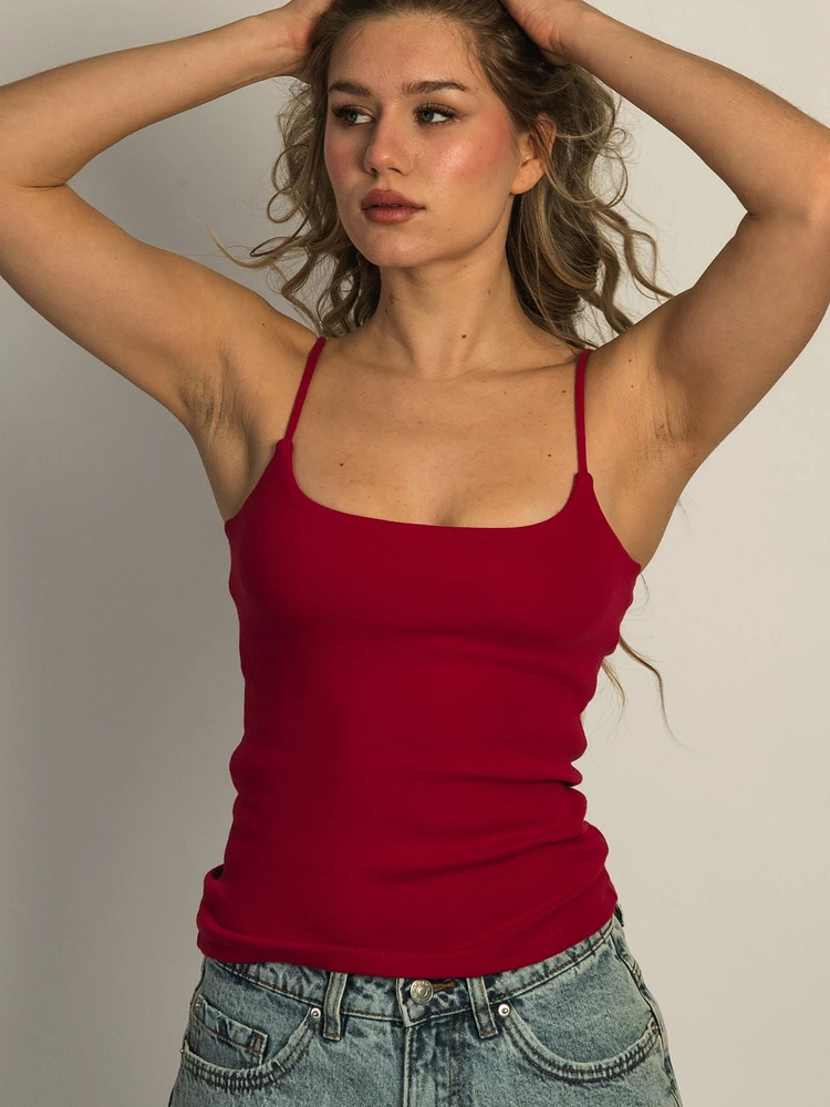 HARLOW ESSENTIAL DUO TANK TOP - PORT RED