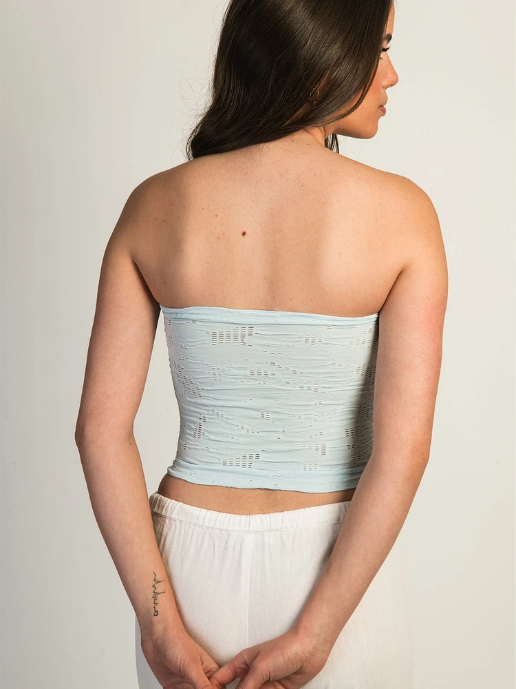 HARLOW SIENNA TUBE TOP - CRYSTAL BLUE