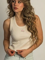 HARLOW KENDAL EMBROIDERED TANK TOP - COWBOY HAT