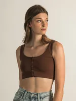 HARLOW RIB SNAP BRALETTE