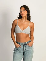 BRALETTE HARLOW CLASSIC TRIANGLE EN DENTELLE - GRIS CENDRE