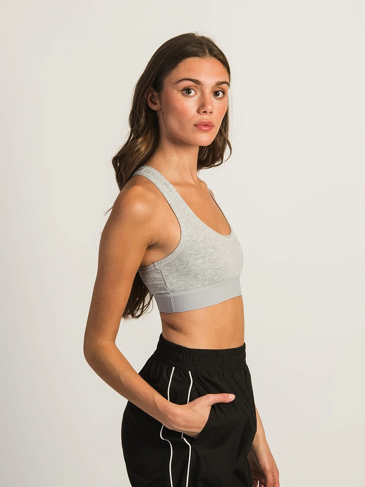 BRALETTE HARLOW RACERBACK MELANGE – GRIS CHINÉ