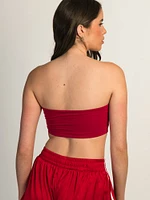 HARLOW BETHANNY BANDEAU - PORT RED