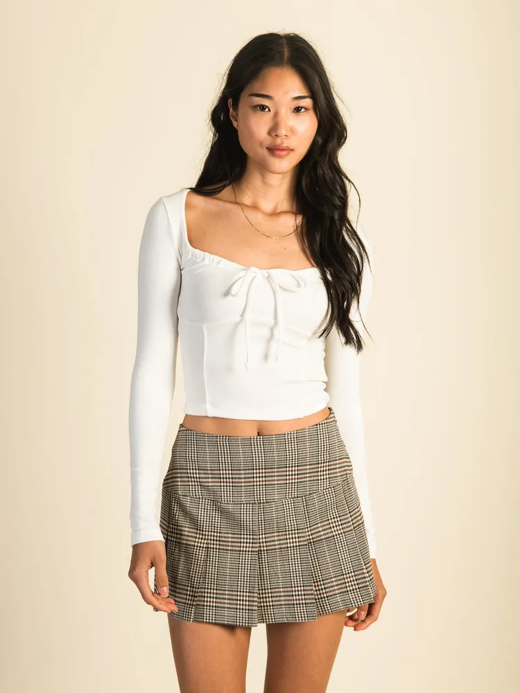 HARLOW MAE LONG SLEEVE TEE - CREAM