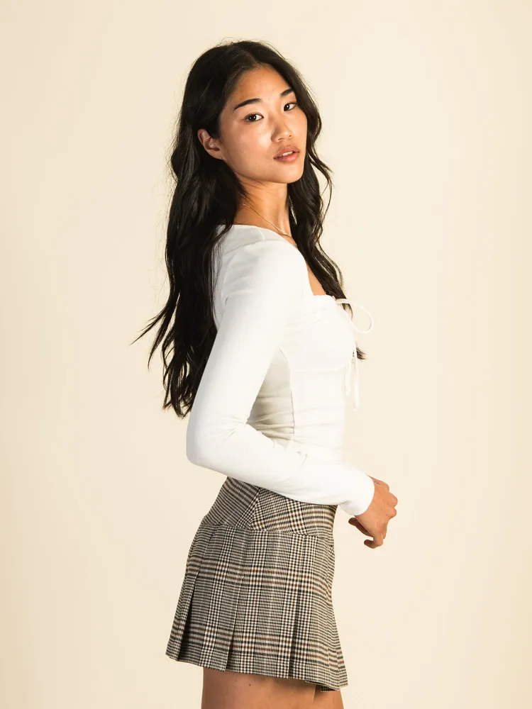 HARLOW MAE LONG SLEEVE TEE - CREAM