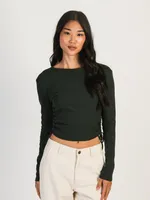 HARLOW RACHEL RUCHED LONG SLEEVE