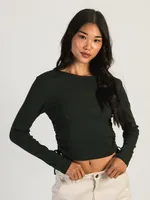 HARLOW RACHEL RUCHED LONG SLEEVE