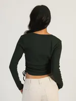 HARLOW RACHEL RUCHED LONG SLEEVE