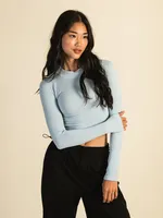 HARLOW SEAMLESS LONG SLEEVE MOCKNECK