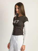 HARLOW TOMMY LONG SLEEVE TEE - 67