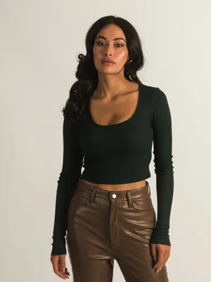 HARLOW BECKY SCOOPNECK SLEEVE LONG - CLEARANCE