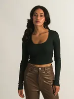 HARLOW BECKY SCOOPNECK SLEEVE LONG - CLEARANCE