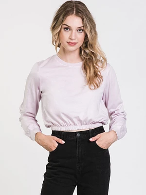 T-SHIRT ÉLASTIQUE À MANCHES LONGUES MONICA POUR FEMMES