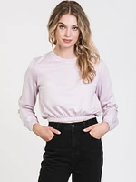 HARLOW MONICA LONG SLEEVE ELASTIC TEE